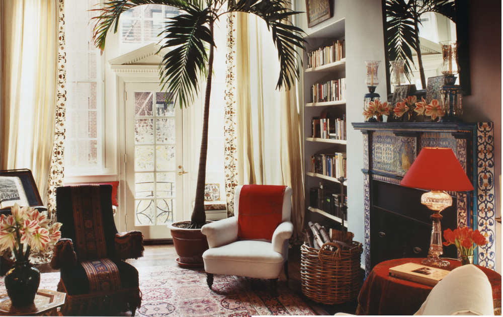Interior of an apartment designed by David Netto in Greenwich Village. Photograph via David Netto.