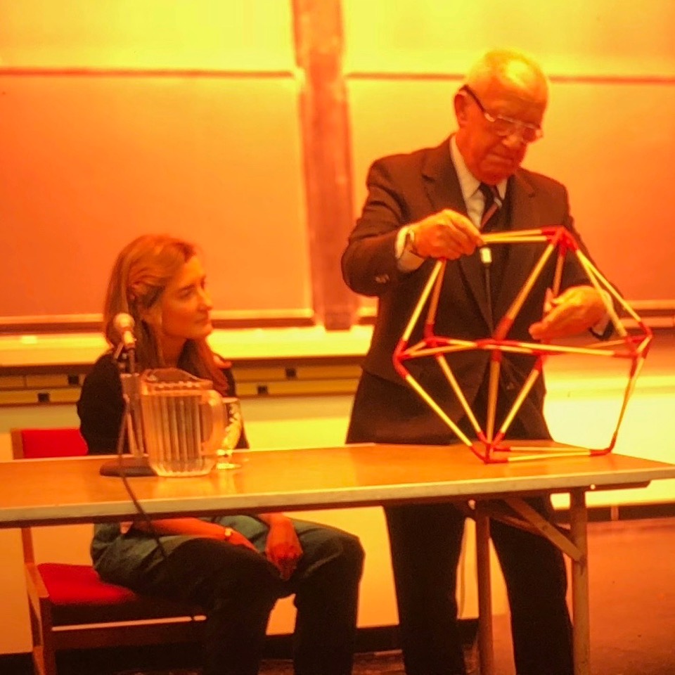 image of Amy C. Edmondson with Buckminster Fuller