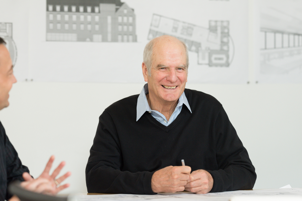 Graham Gund smiling in a black sweater